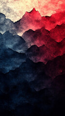 Naklejka premium Brushed vintage texture in rosy brown, teal blue, and slate gray, evoking nostalgia and timeless elegance, ideal for postcards, posters, and creative projects with a modern rustic charm