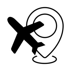 Navigation icon vector. Trip illustration sign. Location symbol. Pin logo.