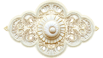 Ornate ceiling medallion, decorative design element