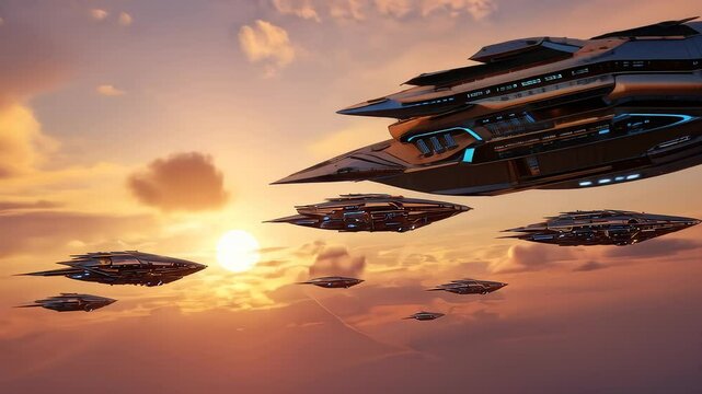 High-Tech Futuristic Plane