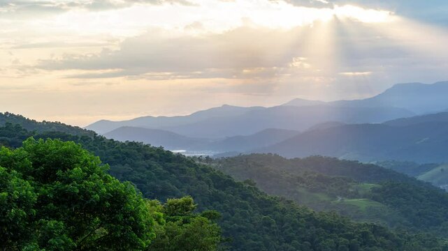 Timelapse video of the mountains of Paraty, Brazil.