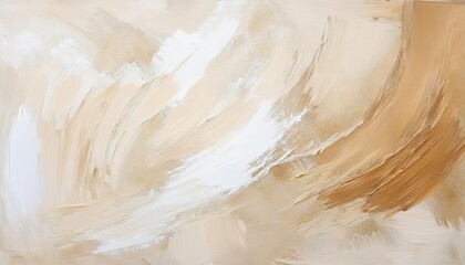 soft beige and white abstract brushstroke texture with earthy brown accents for background, interior decor, and artistic projects

