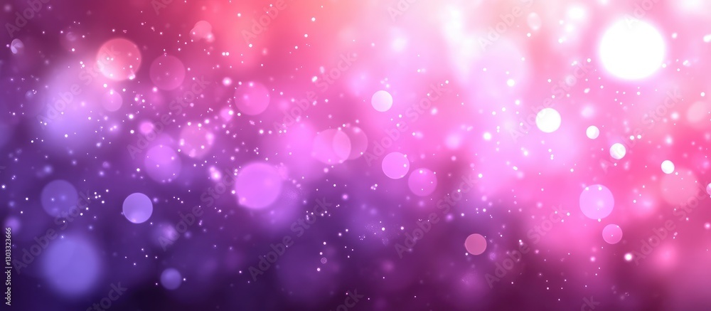 Poster abstract background with bokeh lights in shades of pink and purple, creating a soft and dreamy atmos