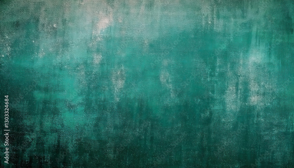 Poster textured emerald green grunge background with rough canvas pattern, abstract vintage backdrop for de