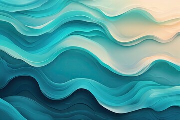 Fototapeta premium Serene Blue Water Landscapes with Gradient Patterns and Soft Hues