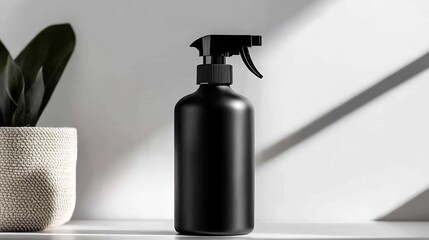 spray bottle on black