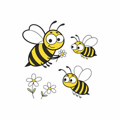 bee and honey