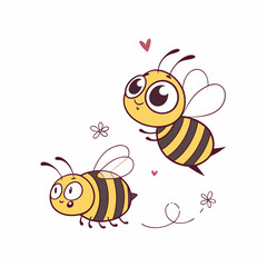 bee and honey