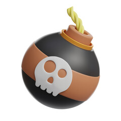 3d bomb game asset icon