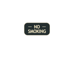 Vector illustration of a no smoking sign	