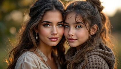 Fototapeta premium Mother and Daughter