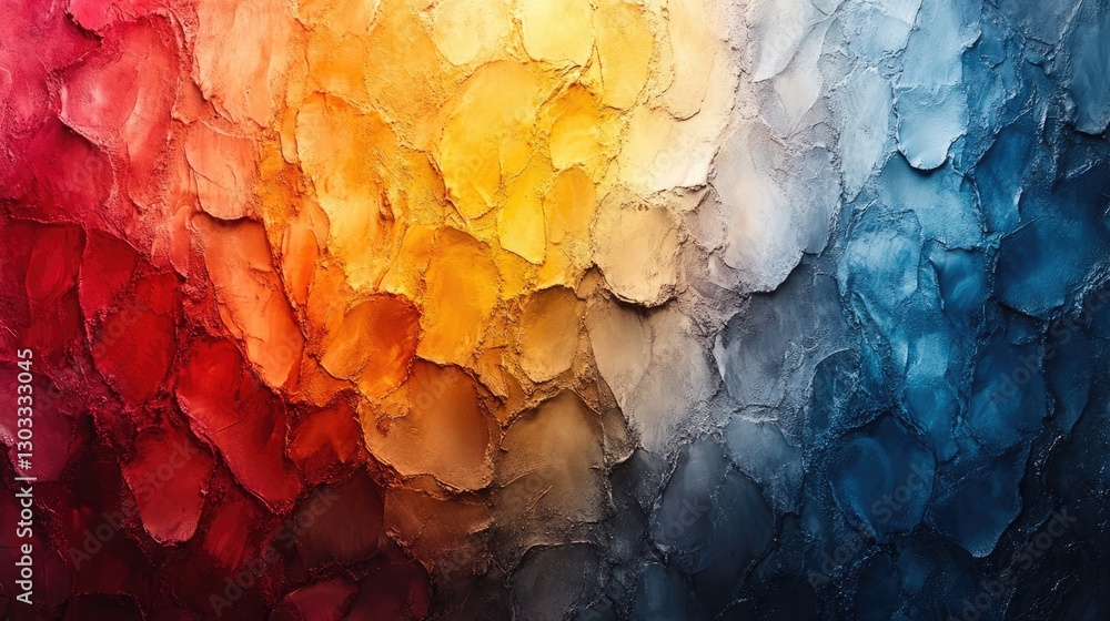 Poster abstract textured background with vibrant color gradient from red to blue. ideal for websites, art p