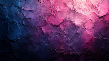 Fototapeta premium A dark blue, vibrant magenta, pink, and purple grainy background with a noisy texture. A colorful, abstract web banner backdrop perfect for modern, artistic, and digital design projects