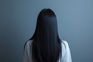 Woman's Back, Studio, Grey Background