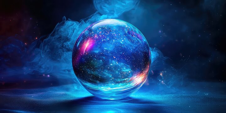 Fantasy-inspired glowing crystal ball symbolizing online reviews