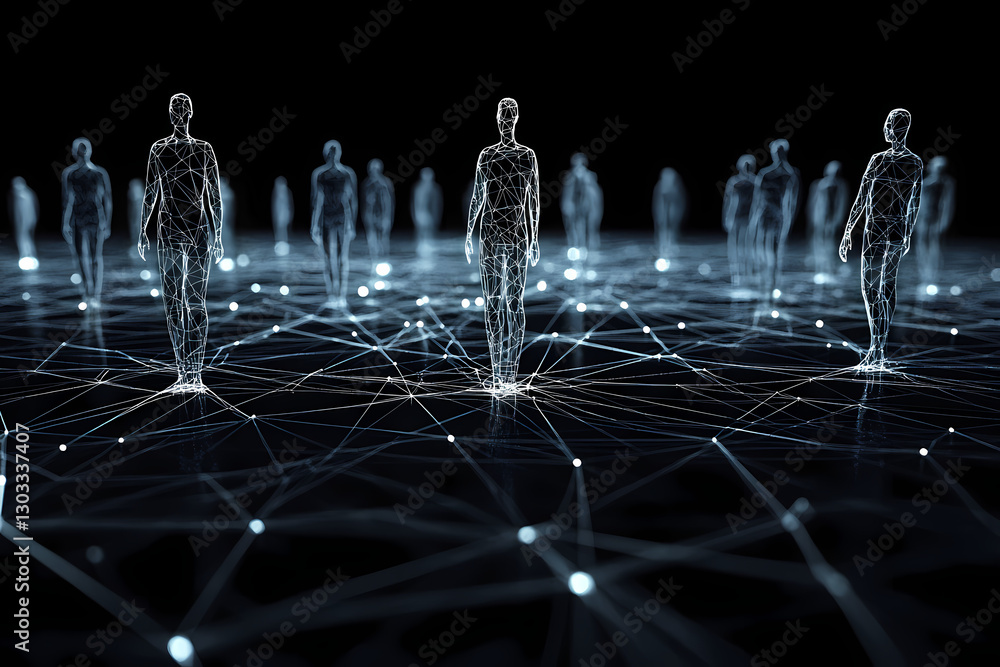 Poster digital humanity network: a digital representation of human connection and the interconnectedness of