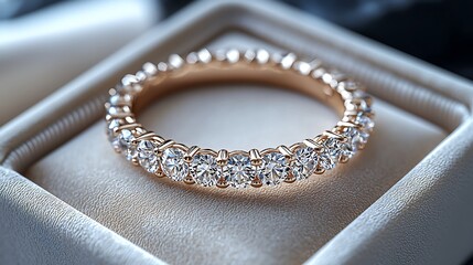 Obraz premium Shiny gold eternity band high resolution hd image