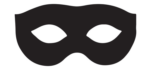Black masquerade mask vector design illustration for your design projects