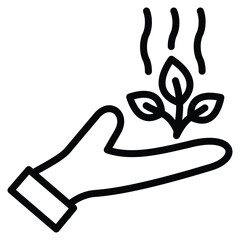 Aromatherapy icon line vector illustration