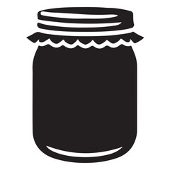 Fruit Conserve Vector Clipart Isolated Berry Jam Drawing Silhouette