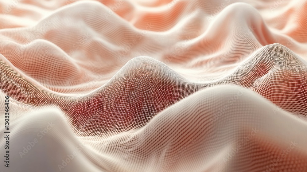 Aufkleber polygonal science background with connecting dots and lines. digital data visualization.