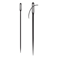 Sewing Needle with Thread Illustration A Crafting Essential Image