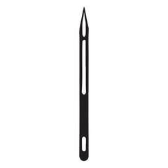 Sewing Needle Silhouette A Sharp And Precise Craft Tool Image
