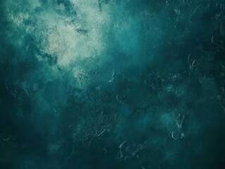 Obraz premium Abstract texture background with dark teal and green hues evoking a sense of calm and tranquility for use in design or artistic projects