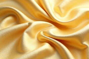 Obraz premium Elegant soft gold silk fabric with delicate shimmering texture, fabric, gold