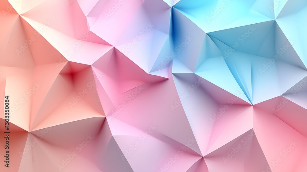 Poster pastel colored low poly background creating stunning visual effect