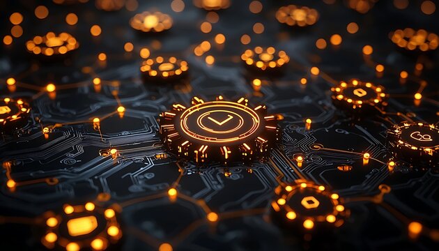 Digital Gears, Security Circuit Board - Powered by Adobe