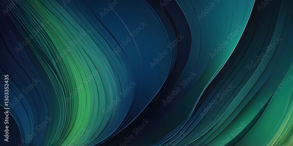 Aufkleber abstract flow: captivating abstract art, featuring flowing lines and a captivating color palette of 