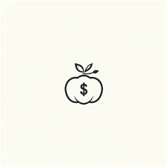 vector illustration of an apple icon
