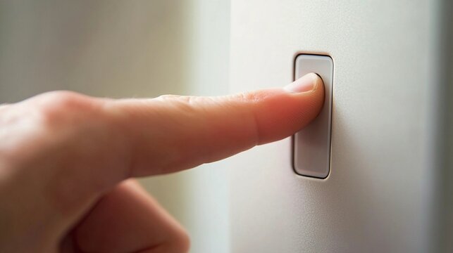 A close-up of a finger on a biometric fingerprint scanner, representing restricted access to sensitive information, classified and secret concept