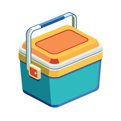 Cooler Vector Illustration - Cartoon Clipart & Line Art Design.eps