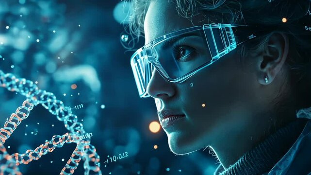 Scientist explores DNA structure using holograms in innovative double exposure experiment