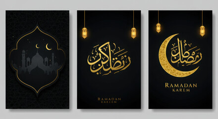 Ramadan Kareem Greeting Cards Set

