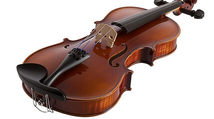 Obraz premium A brown violin with a black end. generated using AI