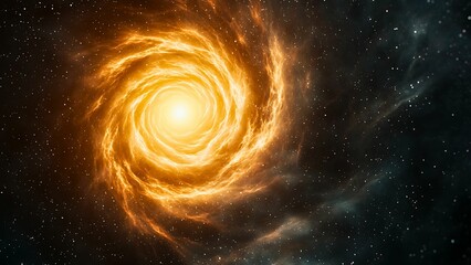 Obraz premium a spiral galaxy in outer space.