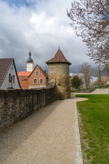 City wall from the german city called Mainbernheim