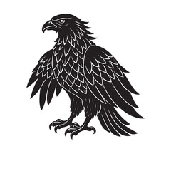  Simple Minimalistic Creative eagle on a white background