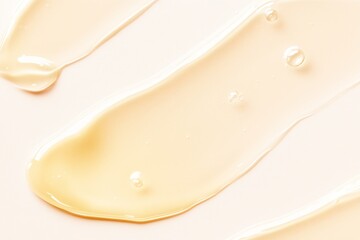 gold serum swatches trendy flat lay