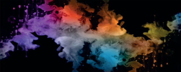 Obraz premium watercolor isolated abstract background turquoise