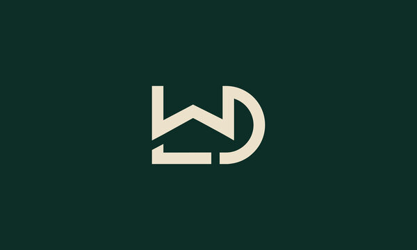 WLD or LWD monogram logo design 
