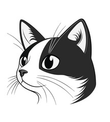 Obraz premium vector illustration of a cat