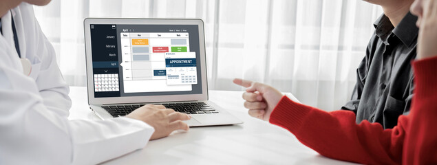 Online applointment booking calendar for brisk regristration on the internet website