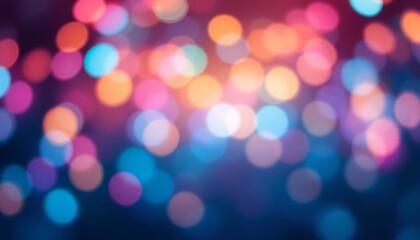 Fototapeta premium Colorful bokeh lights in vibrant hues