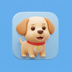 Fototapeta premium Dog in 3d