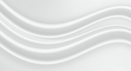 White fabric folds, Soft silky texture, Flowing curves, Minimalist design, Elegant drapery, Abstract waves, Clean monochrome, Smooth undulating surfaces, Light and shadow play, High-contrast textile, 