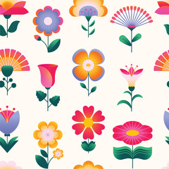 Easter Pattern Flowers